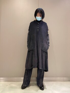 「TRANSIT（トランジット）のアイテム」を使った、なべさん（レディース・161cm）の秋コーディネート