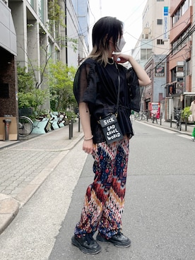 「RehersalL（リハーズオール）のアイテム」を使った、なべさん（レディース・161cm）の春コーディネート