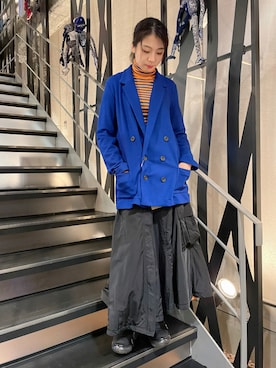 「ROBES&CONFECTIONS（ローブスコンフェクションズ）のアイテム（ジャケット/アウター）」を使った、なべさん（レディース・161cm）の秋コーディネート