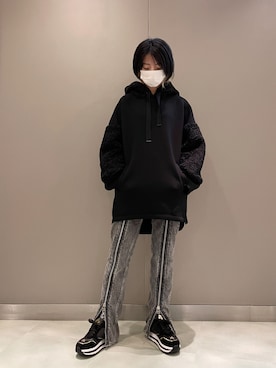 「VOILE BLANCHE（ボイルブランシェ）のアイテム」を使った、なべさん（レディース・161cm）の秋コーディネート