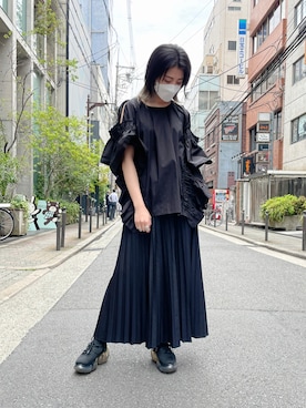 「Risley（リズレー）のアイテム」を使った、なべさん（レディース・161cm）の春コーディネート