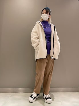 「Risley（リズレー）のアイテム」を使った、なべさん（レディース・161cm）の秋コーディネート