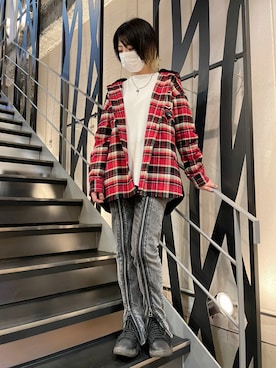 「STUD MUFFIN（スタッドマフィン）のアイテム」を使った、なべさん（レディース・161cm）の秋コーディネート