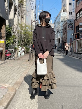 「Risley（リズレー）のアイテム」を使った、なべさん（レディース・161cm）の冬コーディネート