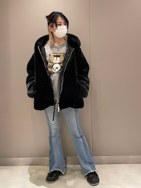 「STUD MUFFIN（スタッドマフィン）のアイテム」を使った、なべさん（レディース・161cm）の秋コーディネート