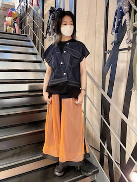 「Risley（リズレー）のアイテム」を使った、なべさん（レディース・161cm）の春コーディネート