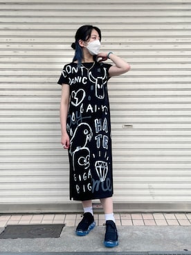 「guernika（ゲルニカ）のアイテム」を使った、なべさん（レディース・161cm）の夏コーディネート