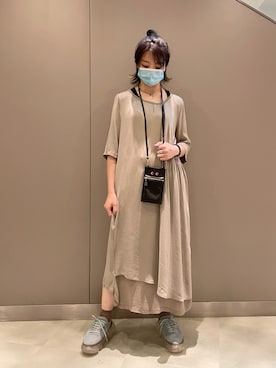 「TRANSIT（トランジット）のアイテム」を使った、なべさん（レディース・161cm）の夏コーディネート