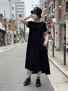 「ADDICT NOIR（アディクトノアー）のアイテム」を使った、なべさん（レディース・161cm）の春コーディネート
