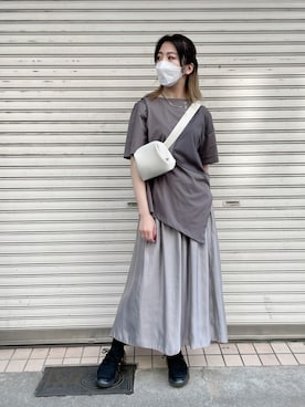 「RehersalL（リハーズオール）のアイテム」を使った、なべさん（レディース・161cm）の夏コーディネート