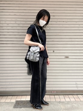 「ADDICT NOIR（アディクトノアー）のアイテム」を使った、なべさん（レディース・161cm）の春コーディネート