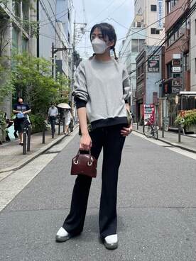 「Risley（リズレー）のアイテム」を使った、なべさん（レディース・161cm）の夏コーディネート