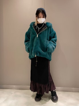 「ottod'Ame（オットダム）のアイテム（スカート）」を使った、なべさん（レディース・161cm）の秋コーディネート