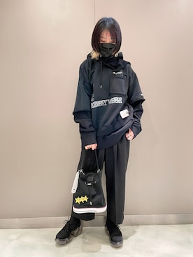 「OKERU（オケル）のアイテム」を使った、なべさん（レディース・161cm）の冬コーディネート