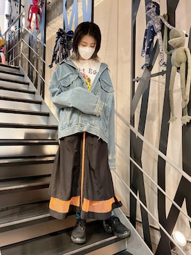 「Risley（リズレー）のアイテム」を使った、なべさん（レディース・161cm）の春コーディネート