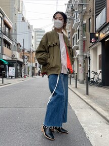 完売品 極美品✨️Ｒｉｓｌｅｙ リズレー 強撥水Ｂａｃｋフリルブルゾン Risley（リズレー）の「Risley/リズレー/強撥水Backフリル