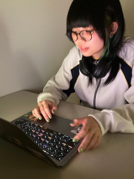 「アイテム（その他アウター、ホワイト系）」を使った、まさん（レディース・160cm）の春コーディネート