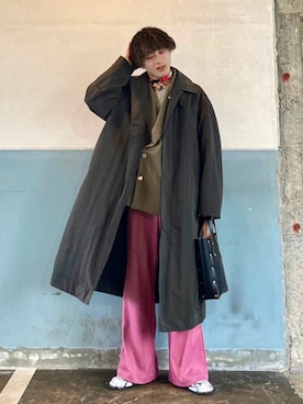 「重ね着ベストシーズン」｜「アイテム（その他アウター）」を使った、じゅんいちさん（メンズ・168cm）の秋コーディネート