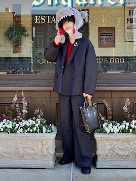 「soerte（ソエルテ）のアイテム（ジャケット/アウター）」を使った、じゅんいちさん（メンズ・168cm）の冬コーディネート