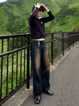 「アイテム（ジャージ）」を使った、じゅんいちさん（メンズ・168cm）の秋コーディネート