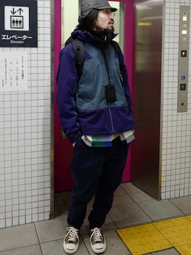 「nonnative（ノンネイティブ）のアイテム（パンツ）」を使った、SUPER_CUBさん（メンズ・174cm）の冬コーディネート