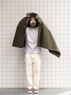 「Buzz Rickson's（バズリクソンズ）のアイテム（帽子）」を使った、SUPER_CUBさん（メンズ・174cm）の冬コーディネート