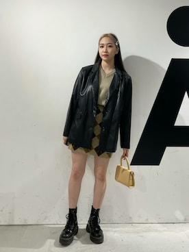 「ALAND（エーランド）のアイテム（ジャケット/アウター）」を使った、さくらさん（レディース・160cm）の秋コーディネート