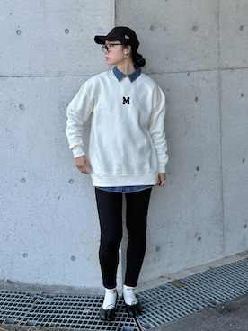 「アイテム（パンプス）」を使った、IMOKOさん（レディース・170cm）の秋コーディネート