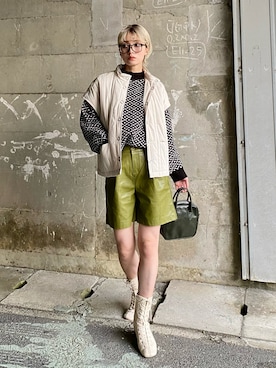 「Solace（ソレイス）のアイテム（ジャケット/アウター）」を使った、IMOKOさん（レディース・170cm）の冬コーディネート