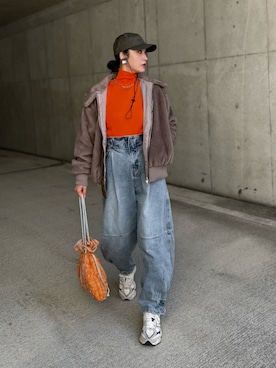 「PRANK PROJECT（プランクプロジェクト）のアイテム」を使った、IMOKOさん（レディース・170cm）の冬コーディネート