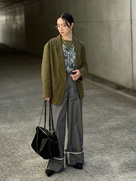 「NUEF （ヌエフ）のアイテム」を使った、IMOKOさん（レディース・170cm）の冬コーディネート