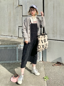 「アイテム（ウィッグ）」を使った、IMOKOさん（レディース・170cm）の秋コーディネート