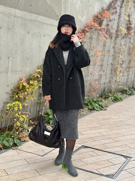 「アイテム（ワンピース/ドレス）」を使った、IMOKOさん（レディース・170cm）の冬コーディネート