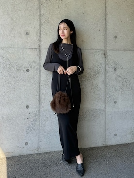 「アイテム（バックパック/リュック）」を使った、IMOKOさん（レディース・170cm）の秋コーディネート