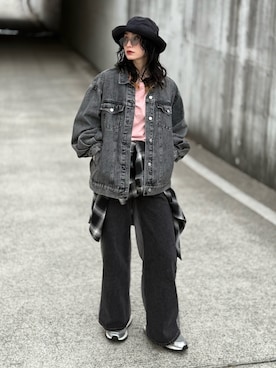 「LACOSTE（ラコステ）のアイテム」を使った、IMOKOさん（レディース・170cm）の春コーディネート