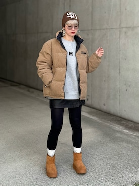 「アイテム（スウェット）」を使った、IMOKOさん（レディース・170cm）の秋コーディネート