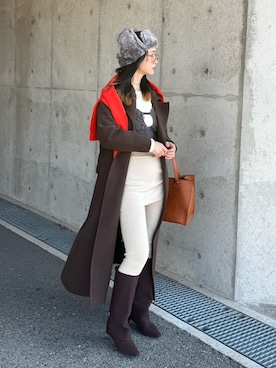 「アイテム（その他トップス）」を使った、IMOKOさん（レディース・170cm）の冬コーディネート