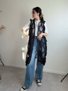 「アイテム（ワンピース/ドレス）」を使った、IMOKOさん（レディース・170cm）の春コーディネート