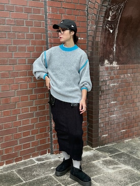 「アイテム（キャップ）」を使った、IMOKOさん（レディース・170cm）の秋コーディネート