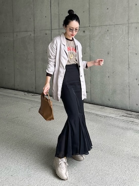 「アイテム（ピアス（両耳用））」を使った、IMOKOさん（レディース・170cm）の春コーディネート