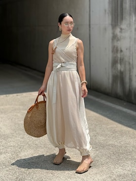 「Rechic（リシック）のアイテム」を使った、IMOKOさん（レディース・170cm）の夏コーディネート