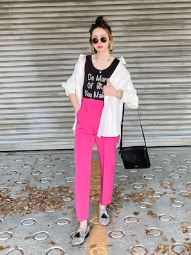 「BASECONTROL（ベースコントロール）のアイテム（バッグ）」を使った、IMOKOさん（レディース・170cm）の春コーディネート