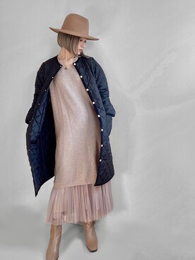「ウィッグ」｜「アイテム（その他アウター）」を使った、IMOKOさん（レディース・170cm）の秋コーディネート