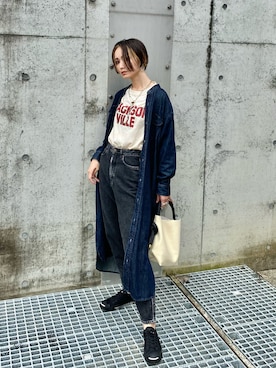 「ジャックパーセル」｜「アイテム（ワンピース/ドレス）」を使った、IMOKOさん（レディース・170cm）の秋コーディネート
