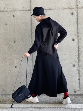 「BASECONTROL（ベースコントロール）のアイテム（バッグ）」を使った、IMOKOさん（レディース・170cm）の春コーディネート