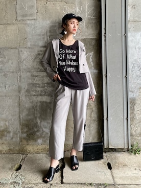 「Lune（リュンヌ）のアイテム（リング）」を使った、IMOKOさん（レディース・170cm）の春コーディネート