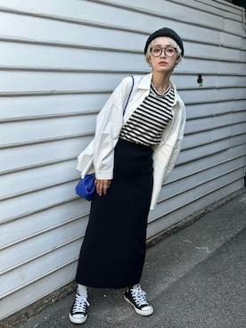 「mily bilet（ミウィビレット）のアイテム」を使った、IMOKOさん（骨格ウェーブ・レディース・170cm）の冬コーディネート