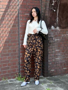 「アイテム（チョーカー）」を使った、IMOKOさん（レディース・170cm）の春コーディネート