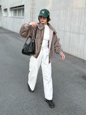 「アイテム（その他アウター）」を使った、IMOKOさん（レディース・170cm）の秋コーディネート