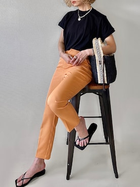 「Lune（リュンヌ）のアイテム（リング）」を使った、IMOKOさん（レディース・170cm）の春コーディネート